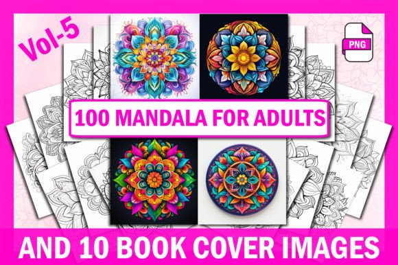 100 Mandala Coloring Pages Vol-5