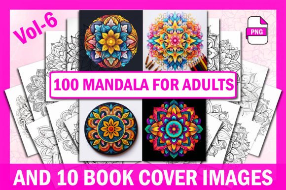 100 Mandala Coloring Pages Vol-6