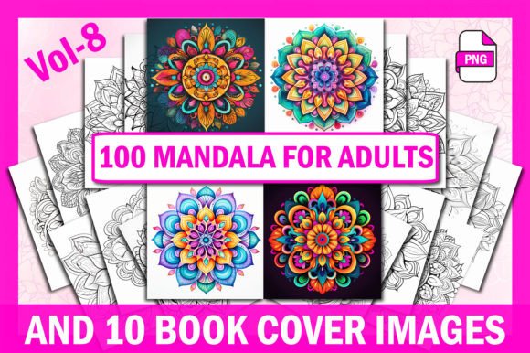 100 Mandala Coloring Pages Vol-8