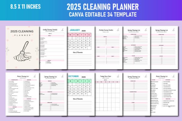 2025 Cleaning Planner Canva KDP: A Practical Tool for Organized Living