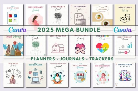 2025 Mega Bundle Canva: Your All-in-One Planning and Design Solution