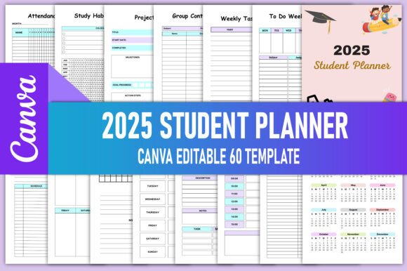 2025 Student Planner Canva KDP Interior: A Comprehensive Guide