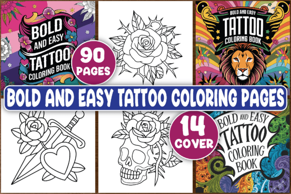 Bold and Easy Tattoo Coloring Pages: A Creative Outlet for All