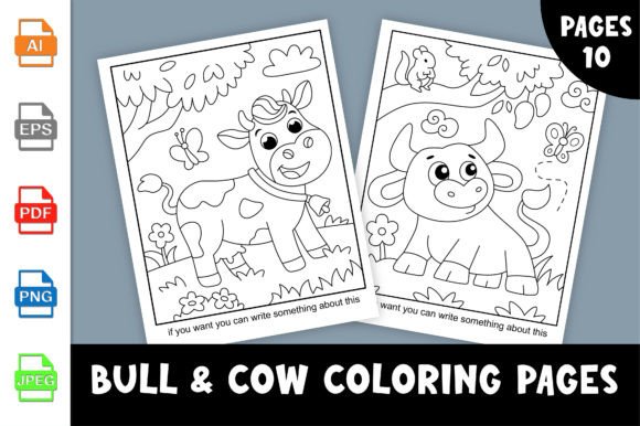 Bull Cow Coloring Pages for Kids: A Creative Journey for Young Artists