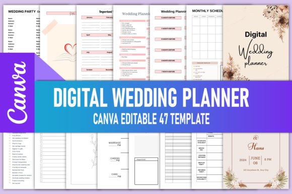 Digital Wedding Planner Canva KDP: Streamline Your Wedding Planning Workflow