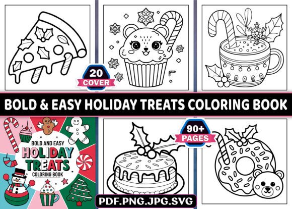 Embracing Creativity: The Rise of Bold Easy Holiday Treats Coloring Pages