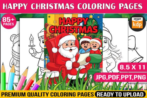 Happy Christmas Coloring Page: A Creative Addition to Your Holiday Workflow
