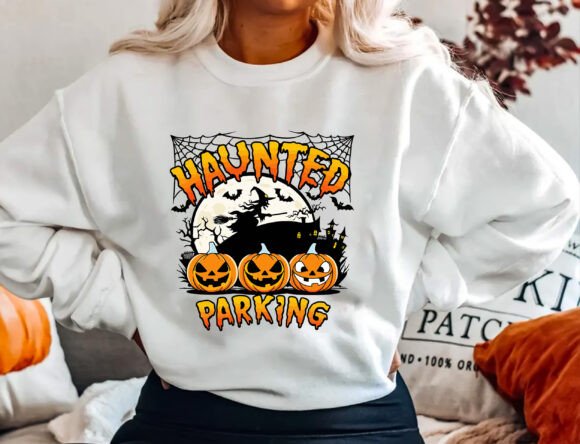 Haunted Parking Halloween Shirt: A Spooky Design for All Occasions