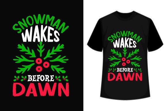 Snowman Wakes Before Dawn: A Unique Design for Creative Projects